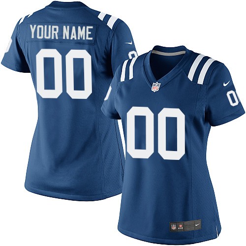 Women's Elite Nike Jersey Royal Blue Home - Customized NFL Indianapolis Colts